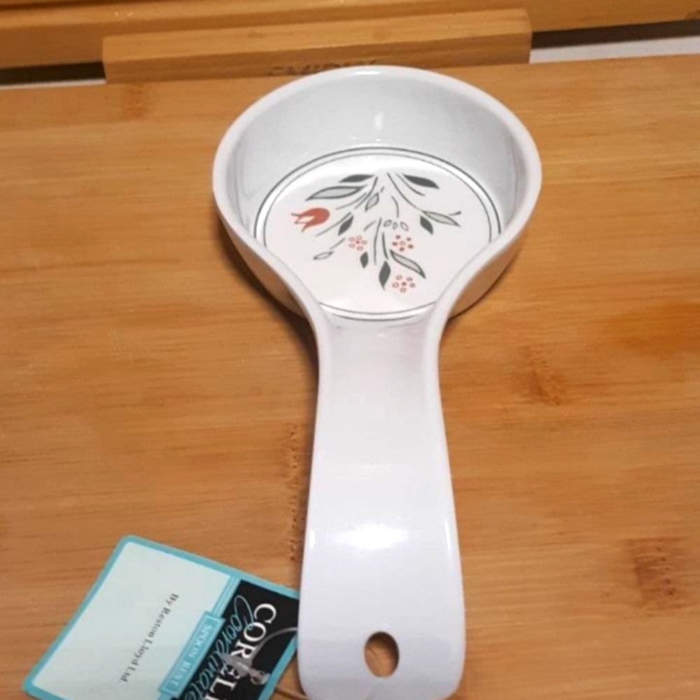NWT Corelle ROSEMARIE Melamine Spoon Rest Reston Loyd Discontinued